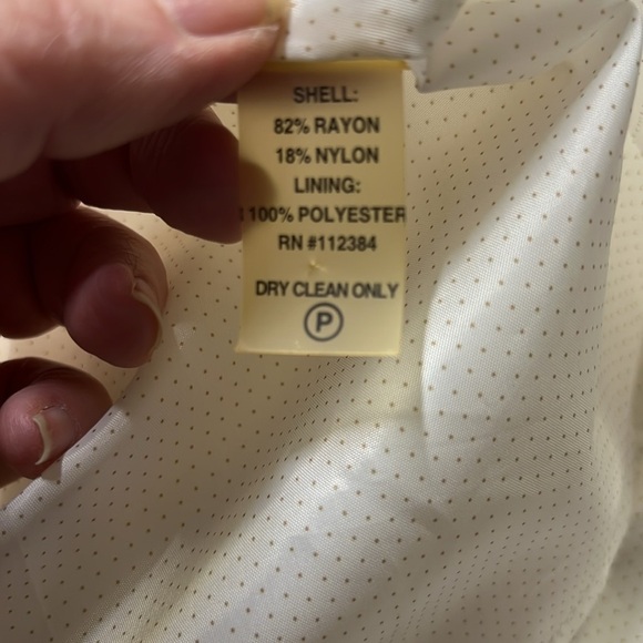 Calvin Klein Striped Cream Dress - Picture 3 of 6